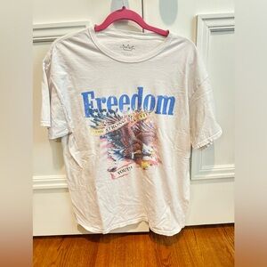 Freedom Graphic White T-Shirt